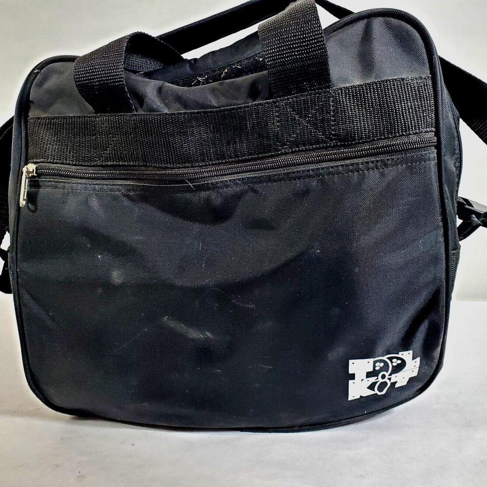 Tool Kit Single Ball Bowling Bag Black With Shoulder Strap Zip Closure