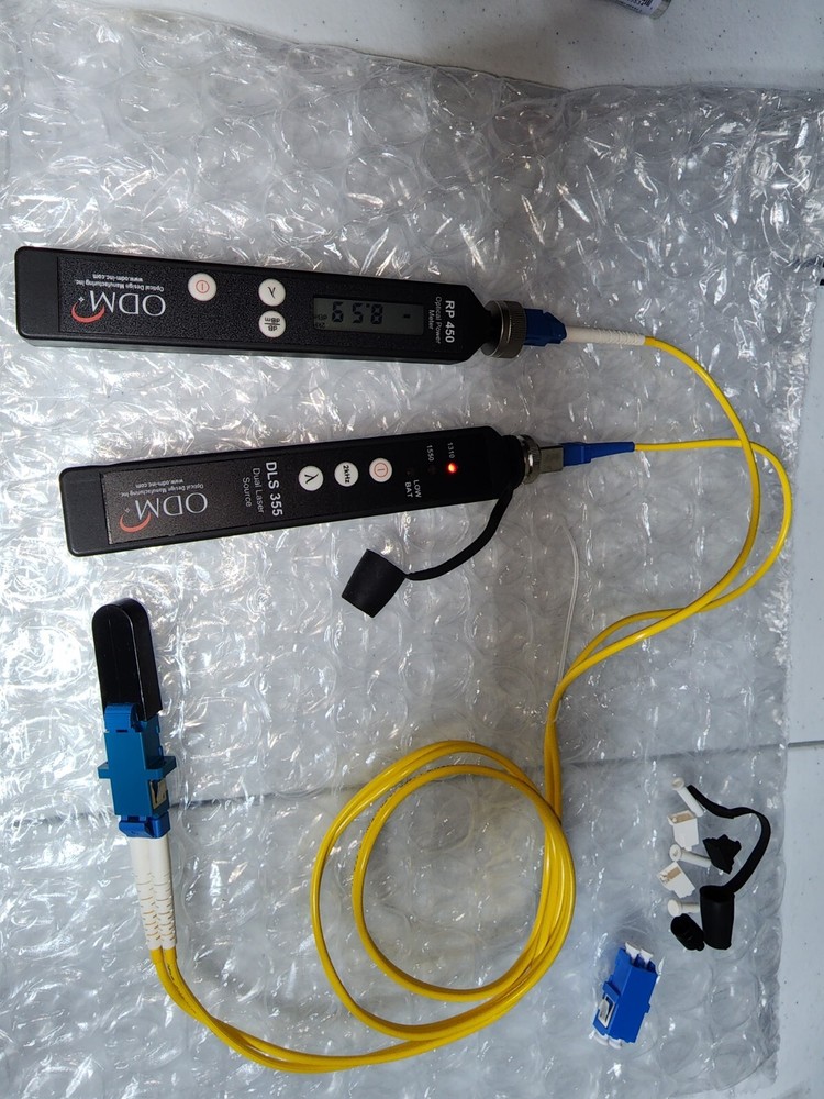 ODM DLS 355 + RP 450, adapters, test fiber, loop back (working kit)