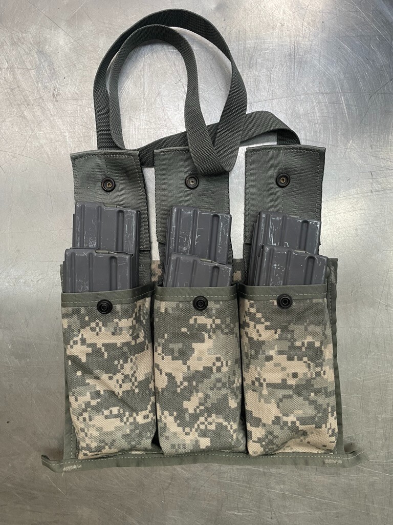 -LOT of 10- Military 6 Magazine Bandoleer MOLLE II Mag Ammunition Pouch w/ Strap