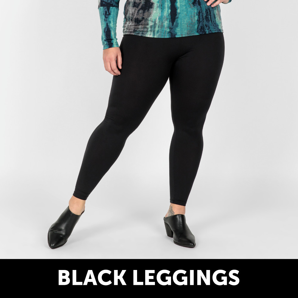 TC LuLaRoe ~ SOLID BLACK ~ Leggings; SIZES 12-18; NEW IN PACKAGE!