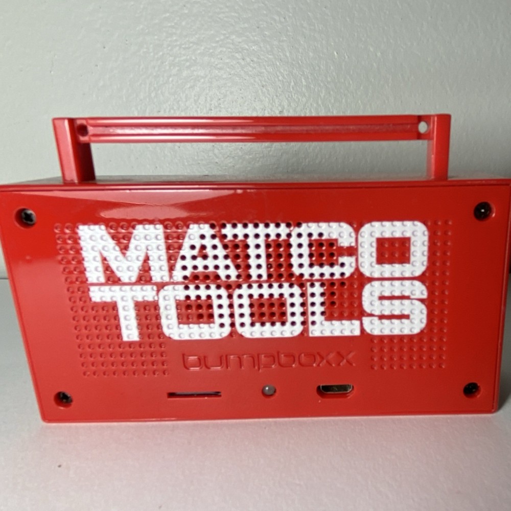 Matco Tools Bumpboxx Red Black Bluetooth Boombox with Headphone Jack