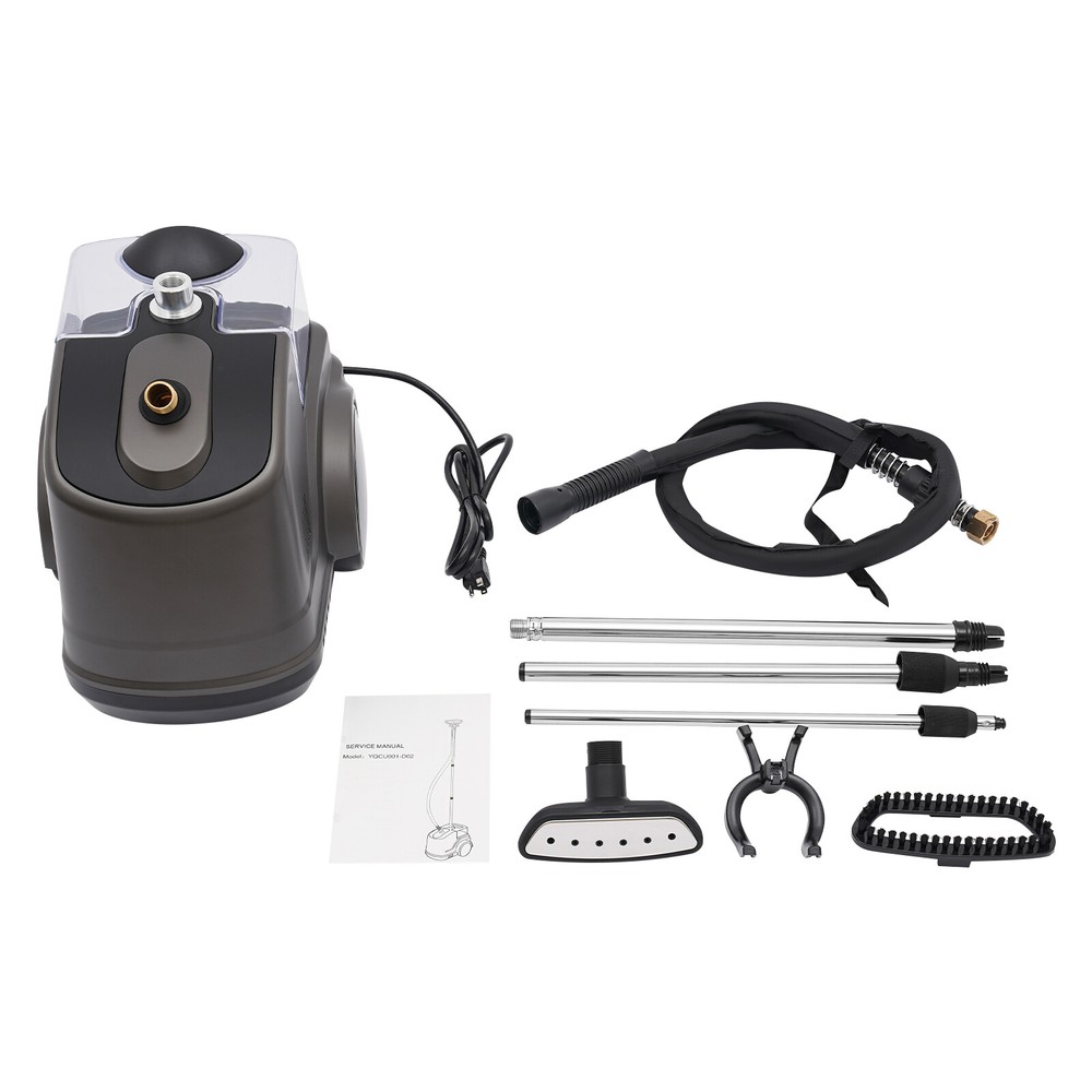 Standing Garment Steamer for Clothes Roll Wheels Wrinkle Remover Continuous
