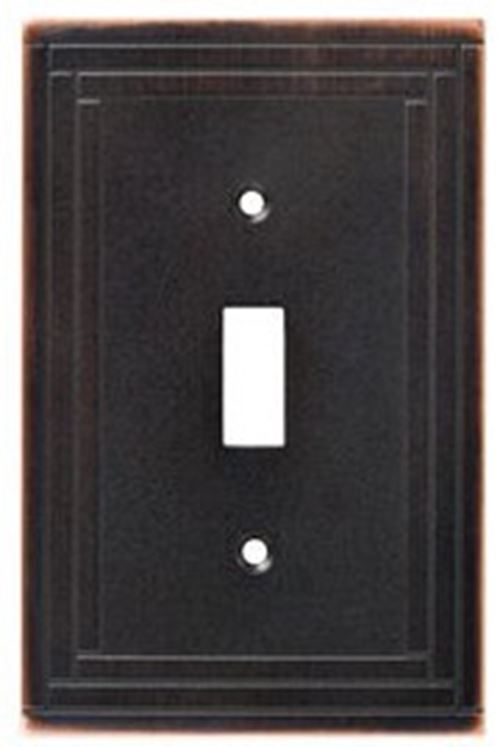 Selby Single Switch Wall Plate - Bronze w/ Copper (144055)