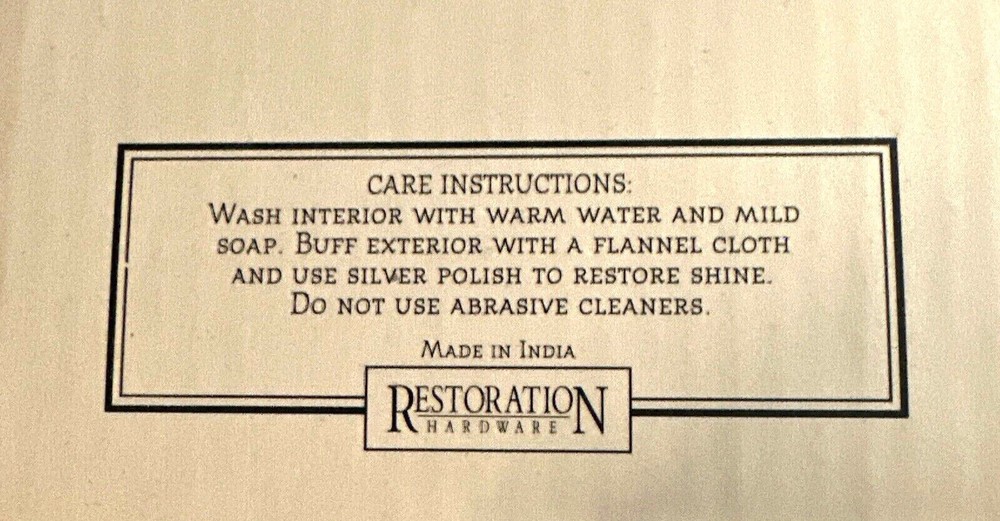 Restoration Hardware Art Deco Gentleman's Silverplate Coffee Server Ebony Handle