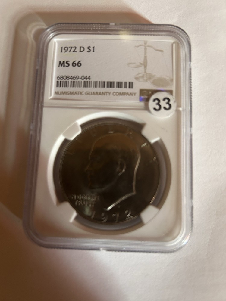 1972 D $1 Eisenhower Dollar NGC MS66