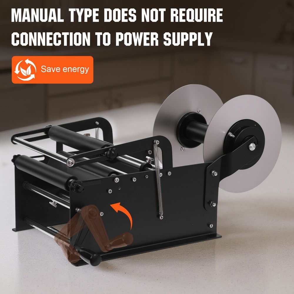 Adjustable Label Printer Packing Machine with Handle for Cans and Bottles