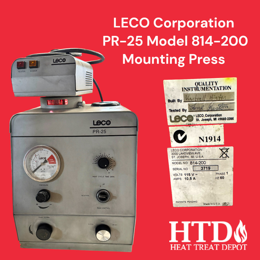 LECO PR-25 Model 814-200 Mounting Press