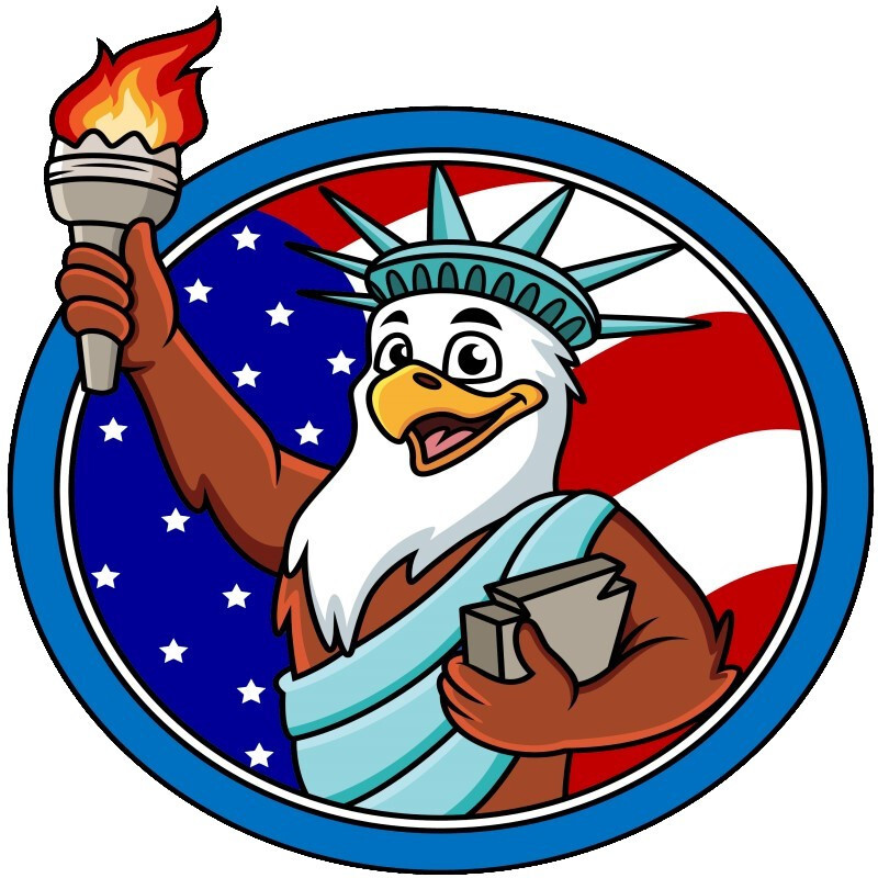 30 Custom Liberty Eagle Personalized Address Labels