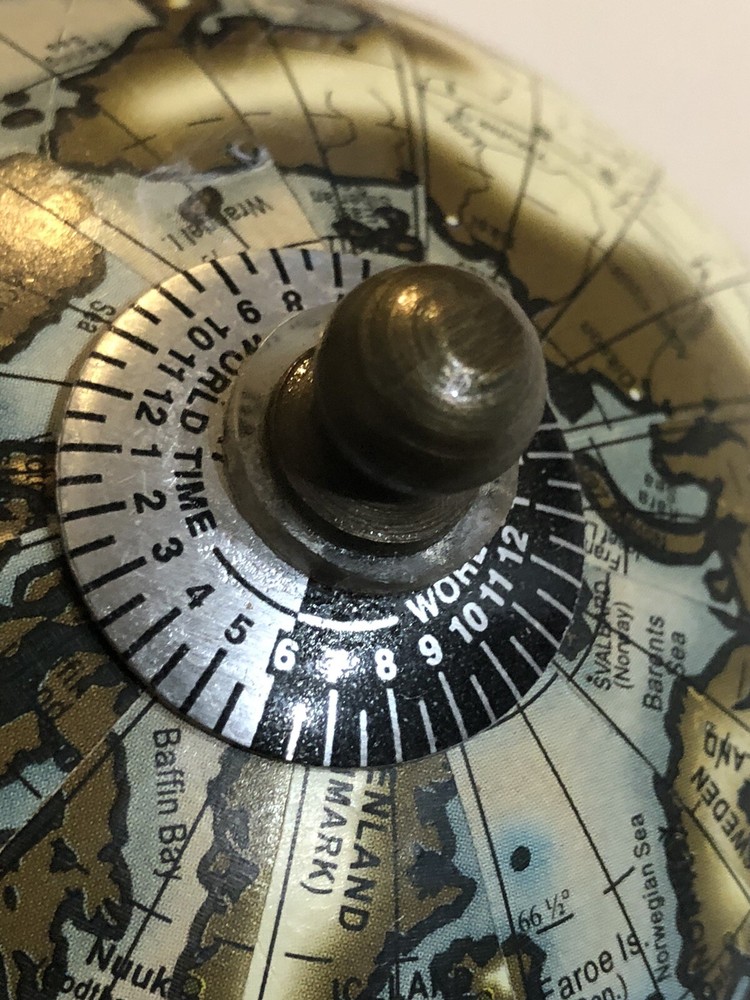 10” HIGH WORLD GLOBE ON TABLE STAND