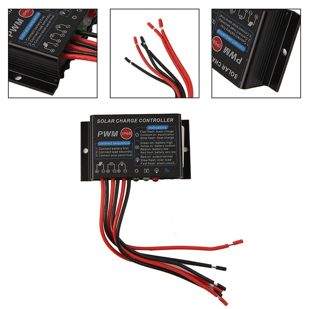 Solar Charge Controller 10A IP68 Waterproof for Efficient Energy Management