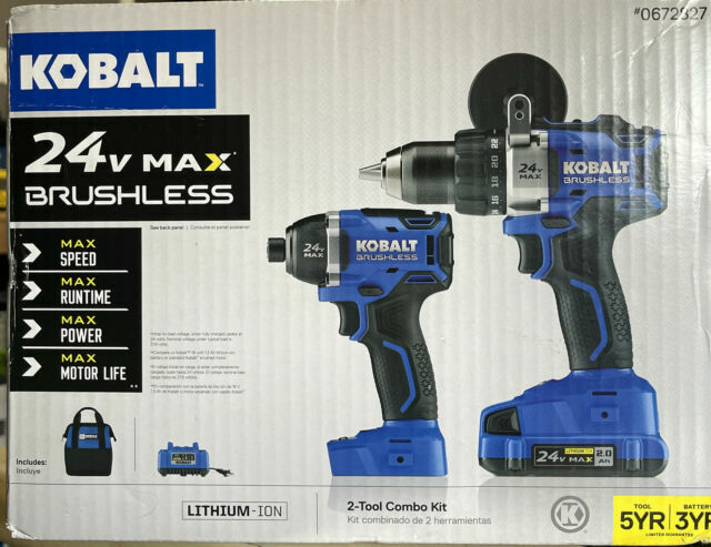 Kobalt 43308-8247 24V Drill/Driver 2 Tool Combo Kit