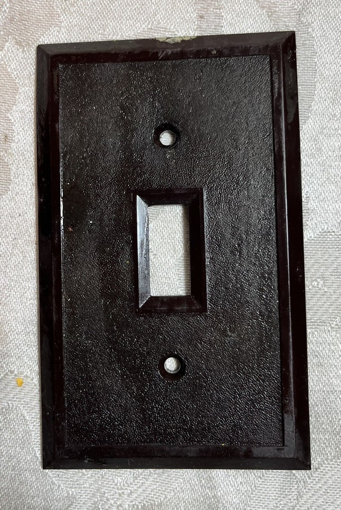 Vintage Light Switch Cover Brown