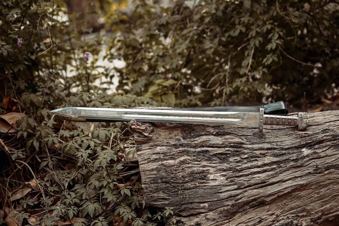 Hand Forged Ragnar Lothbrok Viking Sword w/ Scabbard Must Sell