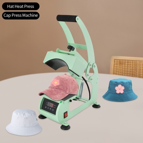 Hat Heat Press Machine with Digital LCD Timer & Temperature Control 500W