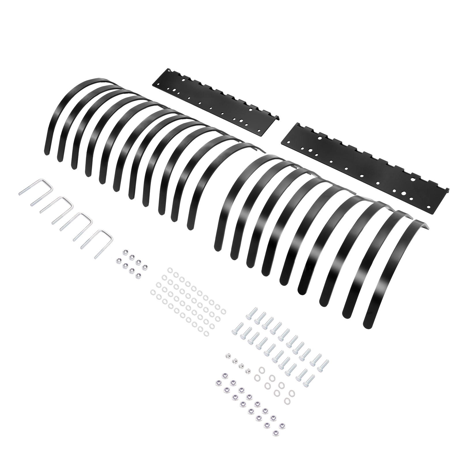 60" Landscape Rake For ATV UTV Tractor Heavy Duty Rock Rake Removal 20 Tine Rake