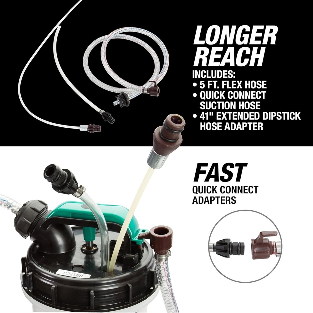 OEM TOOLS Fluid Evacuator – Efficient Manual Oil Extractor Pump for Quick Change