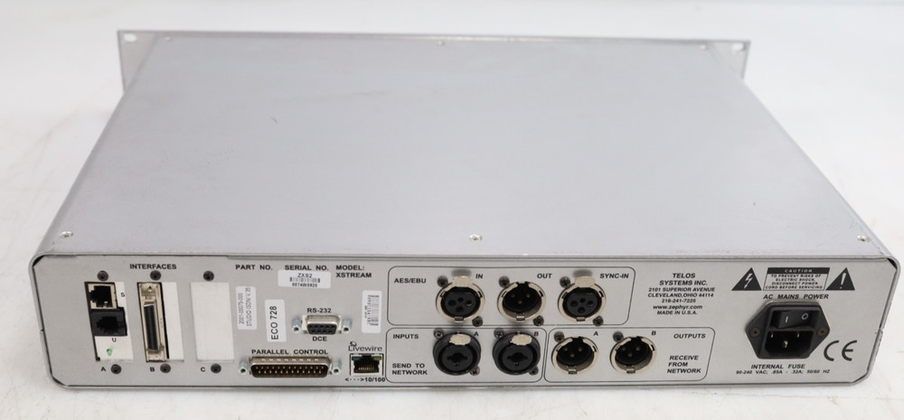 Telos Zephyr Xstream Studio ISDN Digital Audio Transceiver