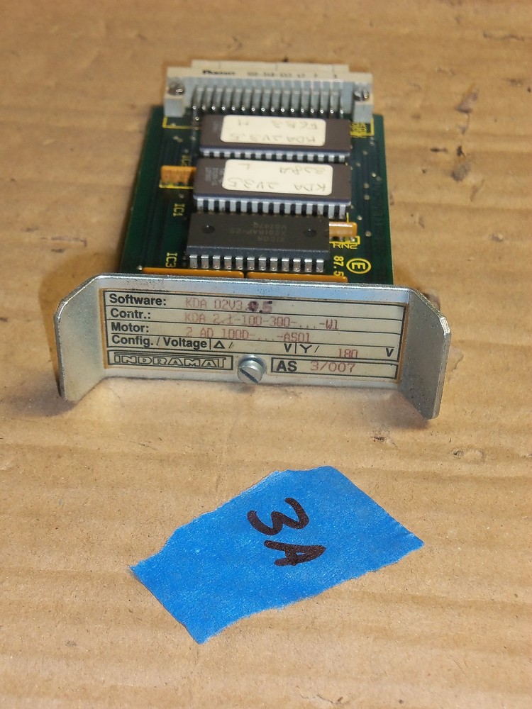 INDRAMAT KDA-02V3.05 POWER SUPPLY KDA CONTROLLER MODULE SOFTWARE #3A