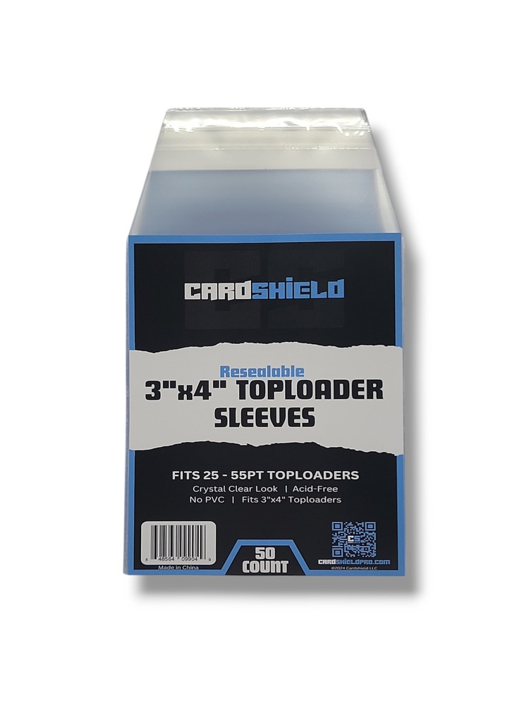 Card Shield Toploader Standard Size Sleeves 50 Count