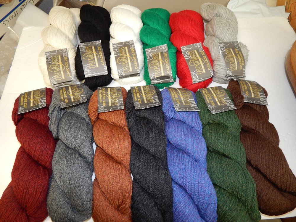 Cascade Yarns  220 Wool  17 COLORS