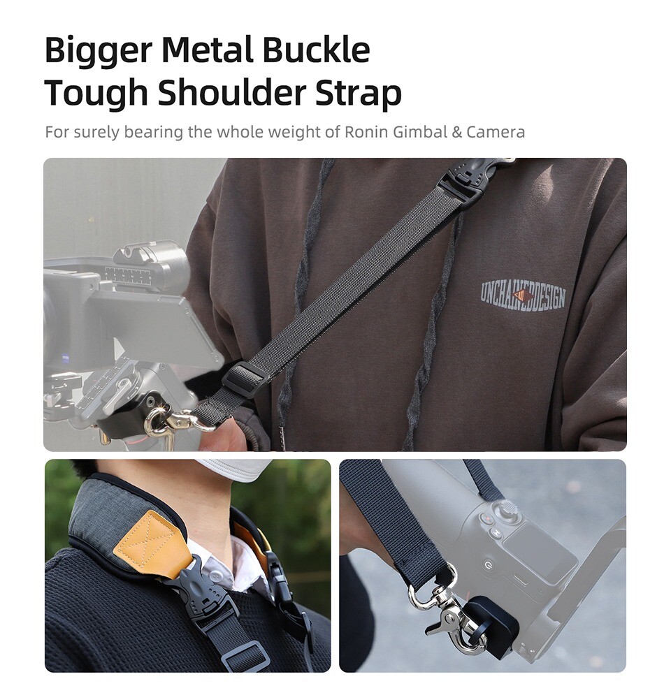 High Grade Handheld Gimbal Stabilizer Neck Shoulder Strap Dual Hook(Bulk 3 Sets)