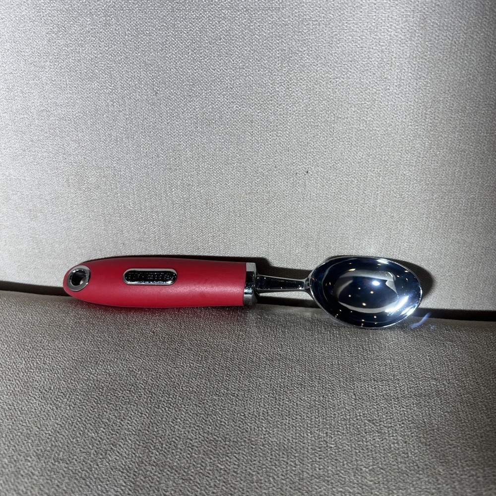 Farberware Ice Cream Scoop Red Thick Handle Stainless