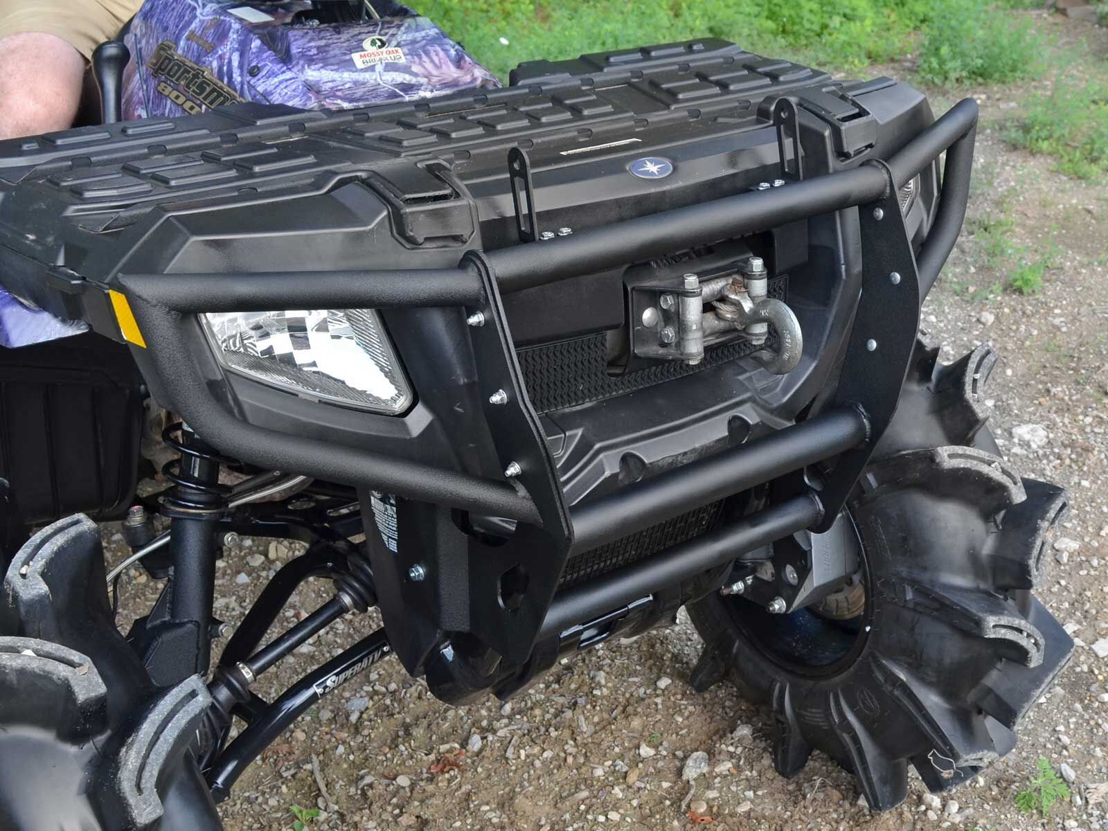 SuperATV Polaris Sportsman 500 / 700 / 800 Front Bumper - Black - See Fitment