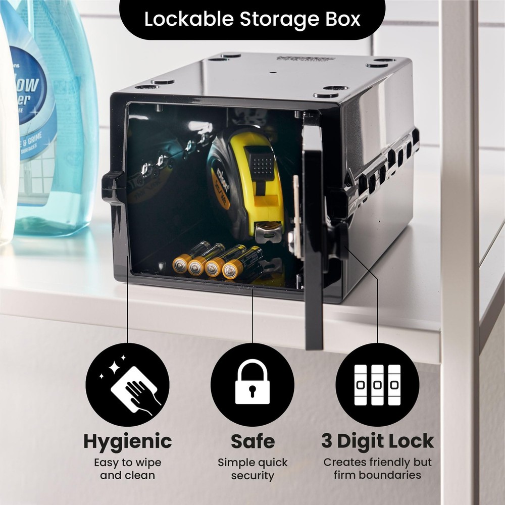 Lockabox Mini™ Small Lock Box with Combination Lock Half Letter Sized Mini Locka