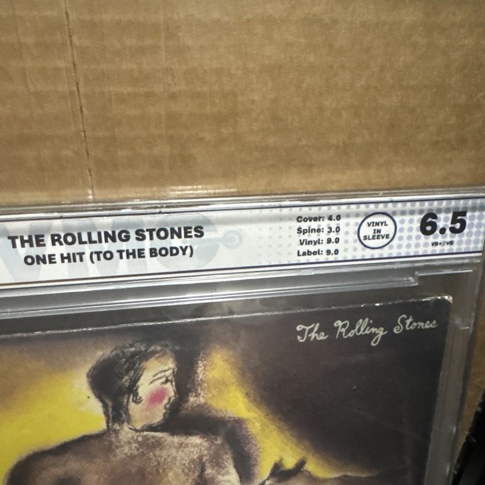 Signed Keith Richards Rolling Stones One Hit (To The Body) Vinyl BAS VMG Graded