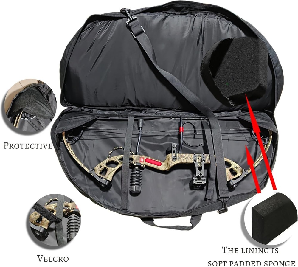 Compound Bow Case - Waterproof Lightweight Soft Padded Bow Case, 3 Multipurpo...