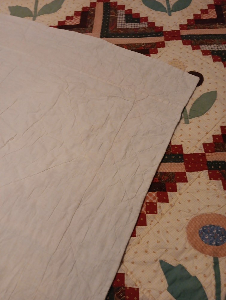 Vintage Patchwork Quilt 80" X 65" READ