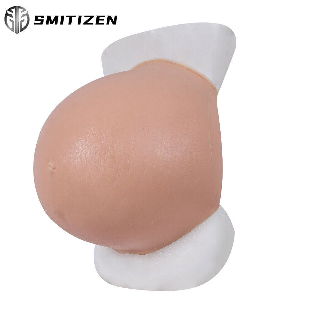 Roanyer Silicone Fake Twins Belly Bump Twins Pregnant Belly For Crossdresser