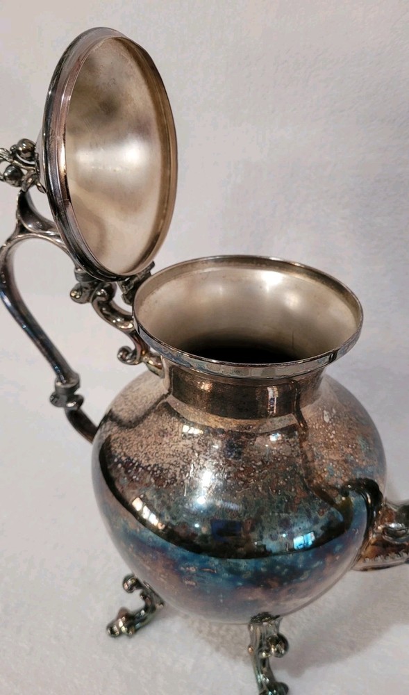 Vintage Silver on Copper Tea Pot
