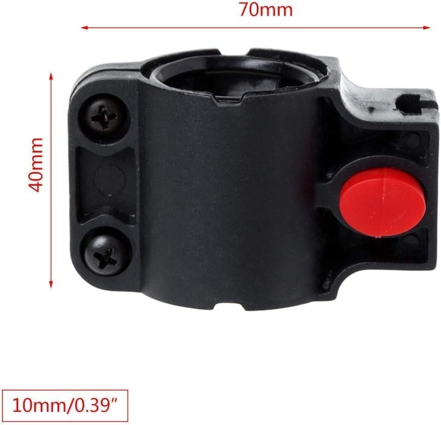 Black Bicycle Lock Mount Holder, Universal Frame Support for U-Lock, Cable