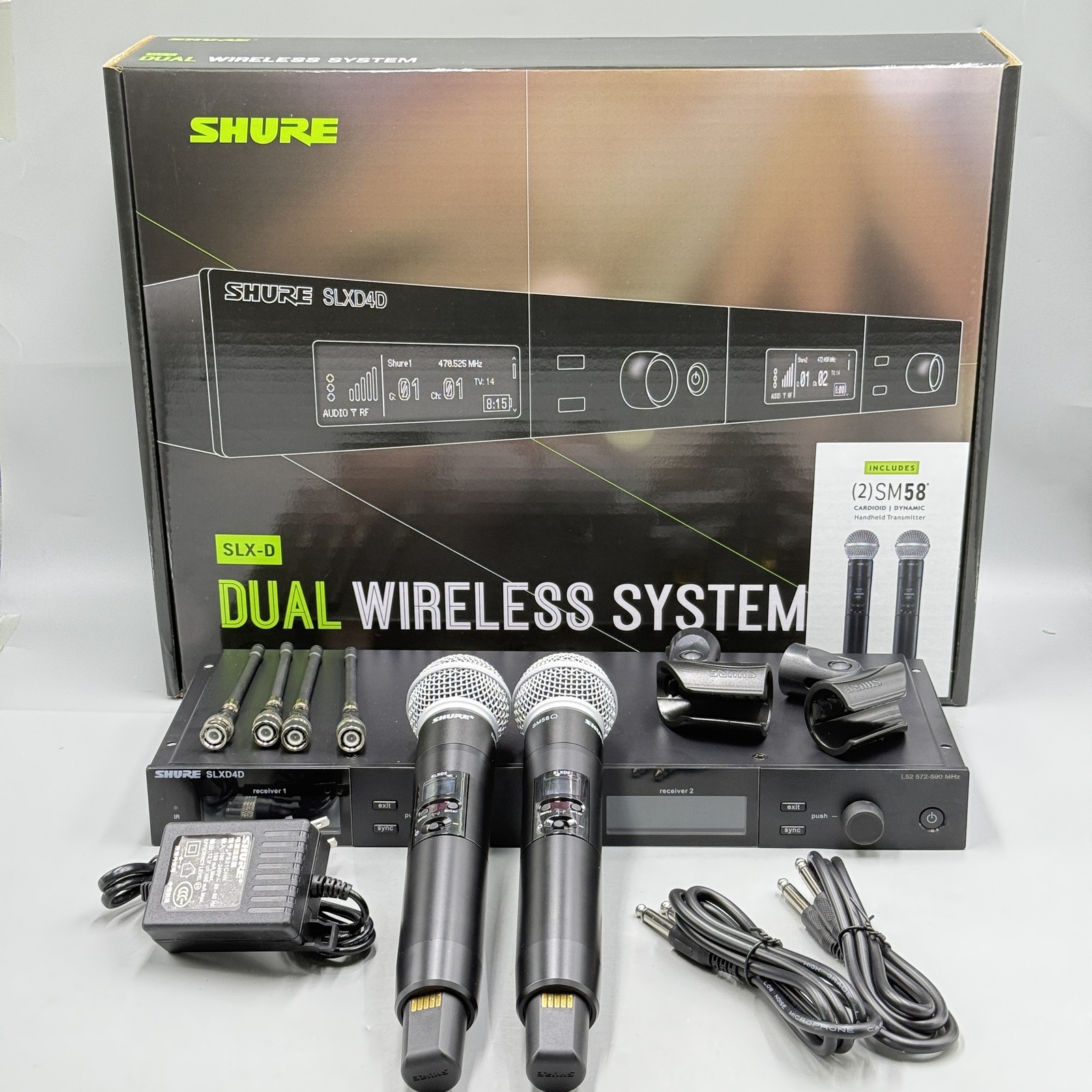 SLXD24D/SM58 Dual Handheld Wireless Microphone System US