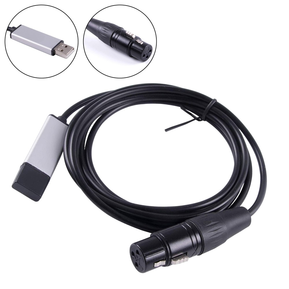 USB to DMX Interface Adapter DMX512 Controller Cable Stage Light for PC Computer