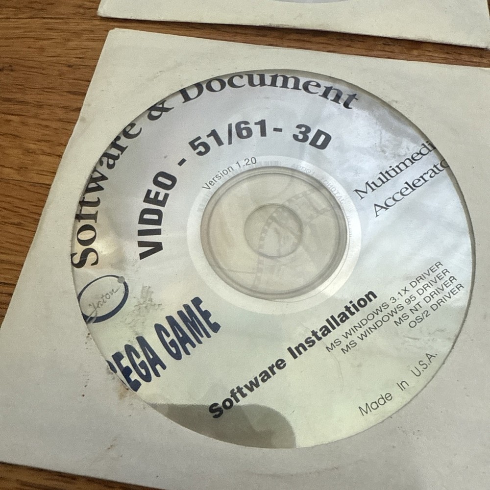 Software & Document Sega Game CD S3 Video Master Discs Multimedia Accelerator
