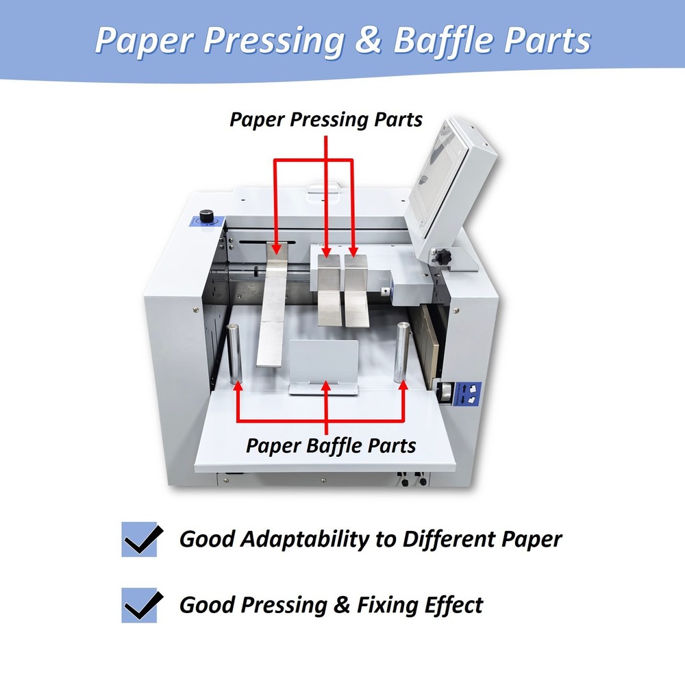 110V Digital 13"Full Automatic Creasing Perforating Machine 2600 Sheets/H Speed