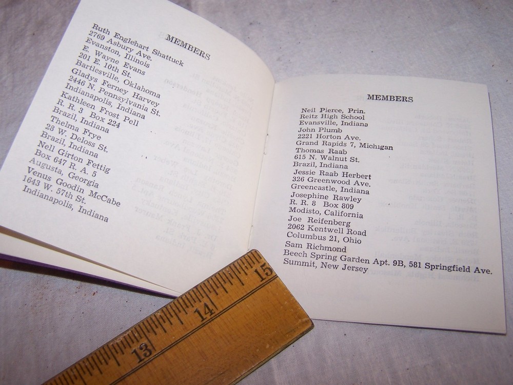 1921 - 1961 BRAZIL HIGH SCHOOL Reunion Program