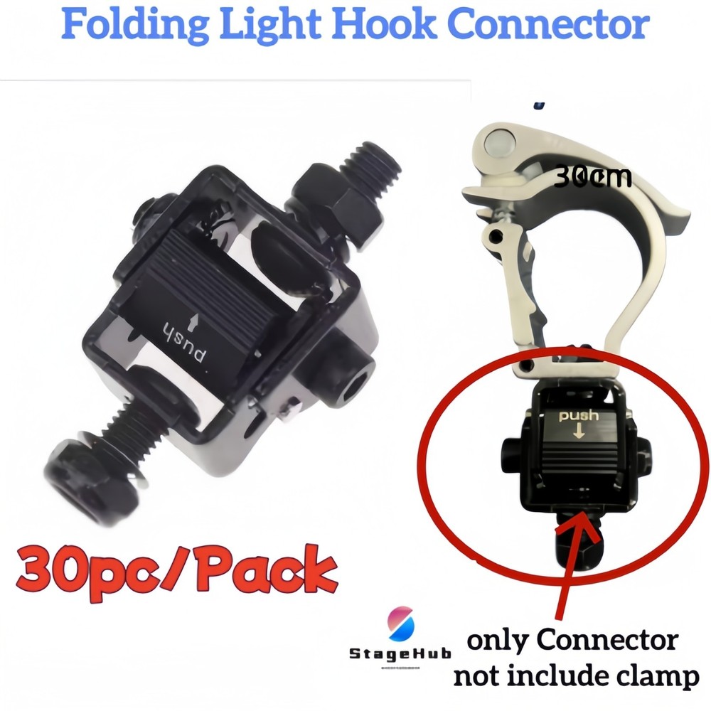 30PC/Foldable Light hook Connect Folding Stage Light Truss Clamp Push Connector