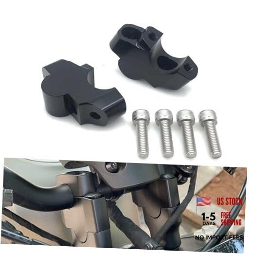 Motorcycle Handlebar Risers Mount Clamp CNC Handle Bar Riser Extender Height