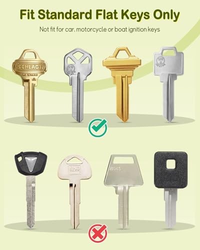 12 Pcs Key Covers Caps, 1" Key Identifiers with Labels, Printed Pattern