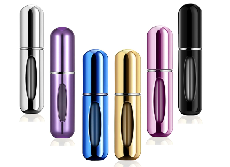 6 Pcs Travel Portable Mini Refillable Perfume Atomizer Bottle Spray Pump Case