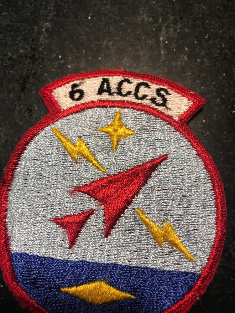 Rare Vtg Cold War 70s 6th Airborne Command Control Squadron Patch 3” USAF ACCS