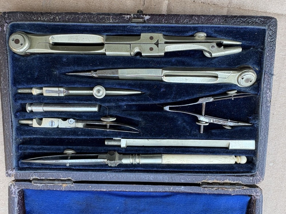vintage technical drawing instruments