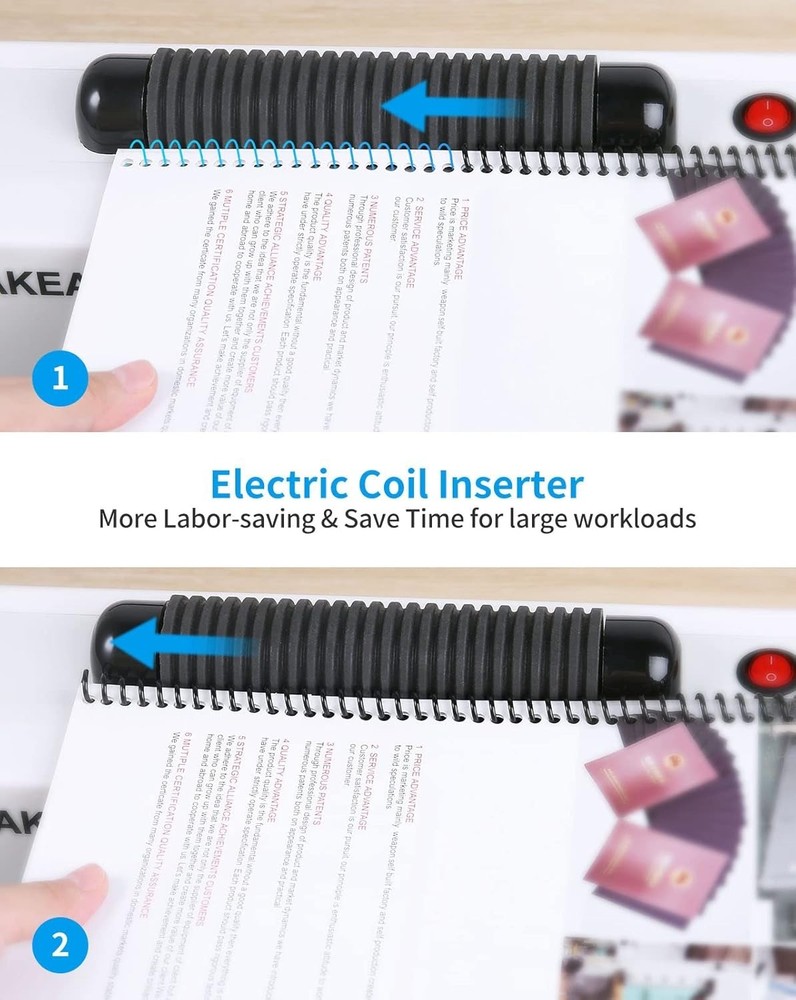 Professional Coil Binding Machine with Adjustable Margin for Multiple Sizes