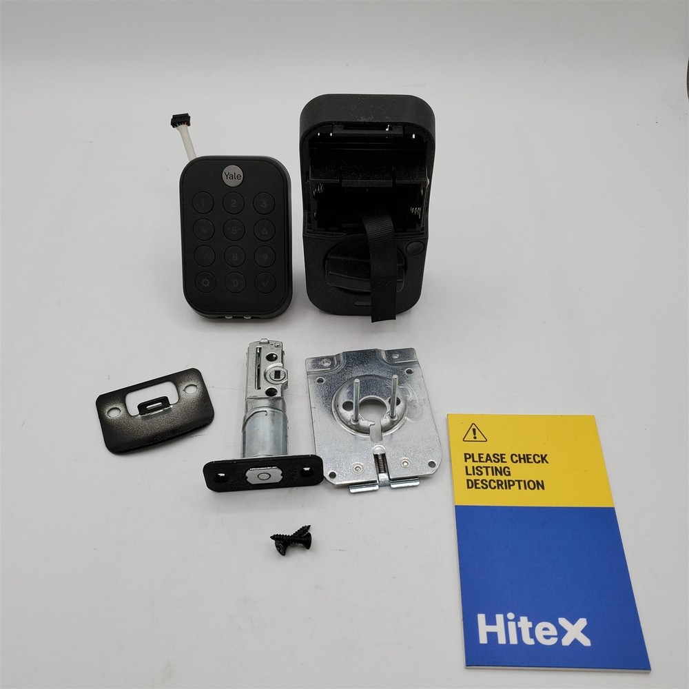 Yale Security Lock 2 Deadbolt, Black Smart Keyless Entry Door Lock *READ*