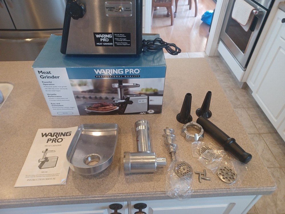Waring Pro Electric Meat Grinder Model MG100