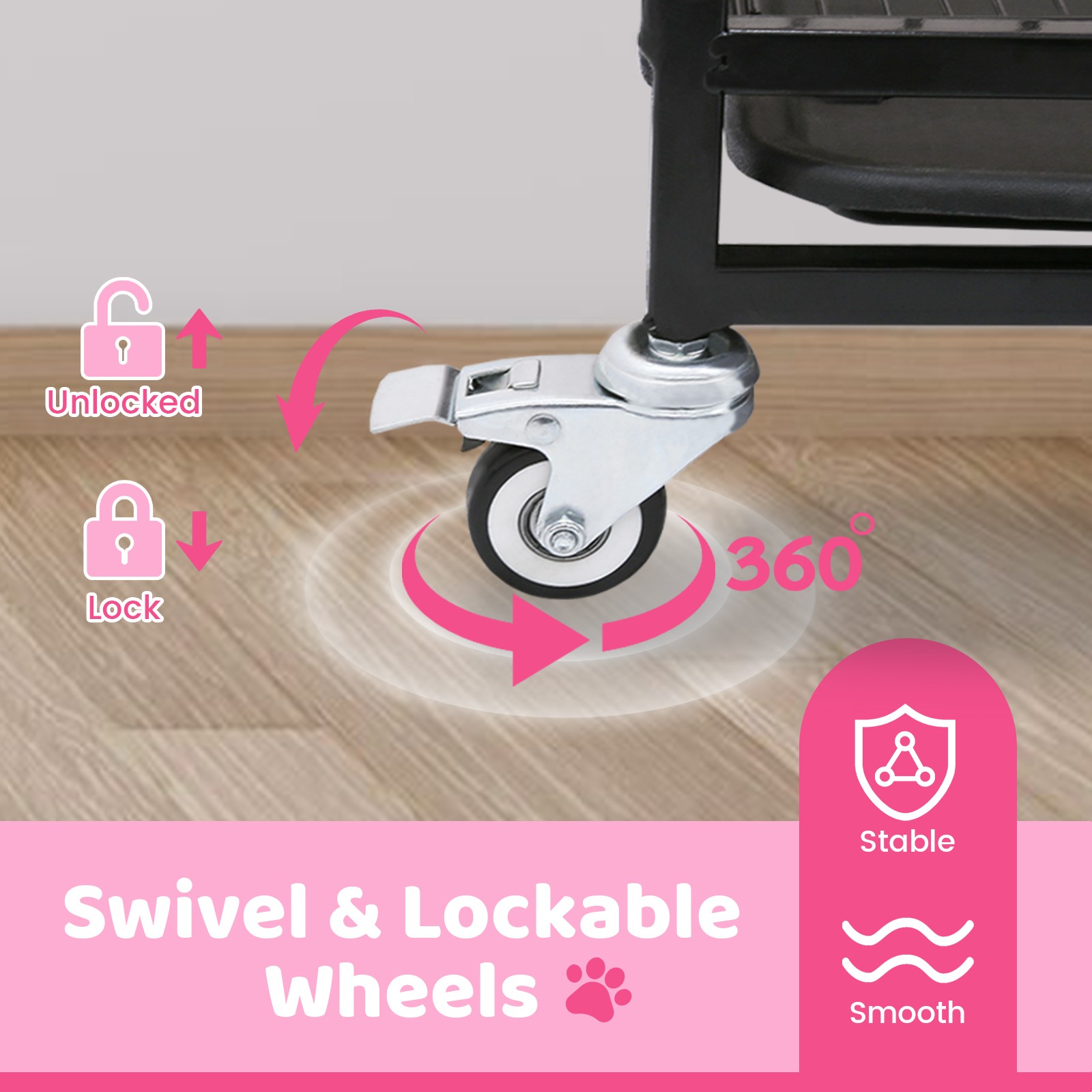 47 in Large Dog Crate Dog Kennel Indoor Stackable, Big Dog Cage for Large Dogs