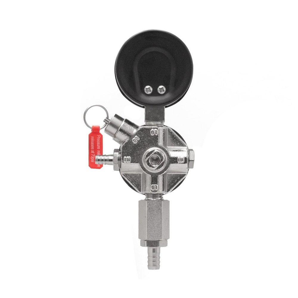 Secondary Regulator, Single Gauge, Black